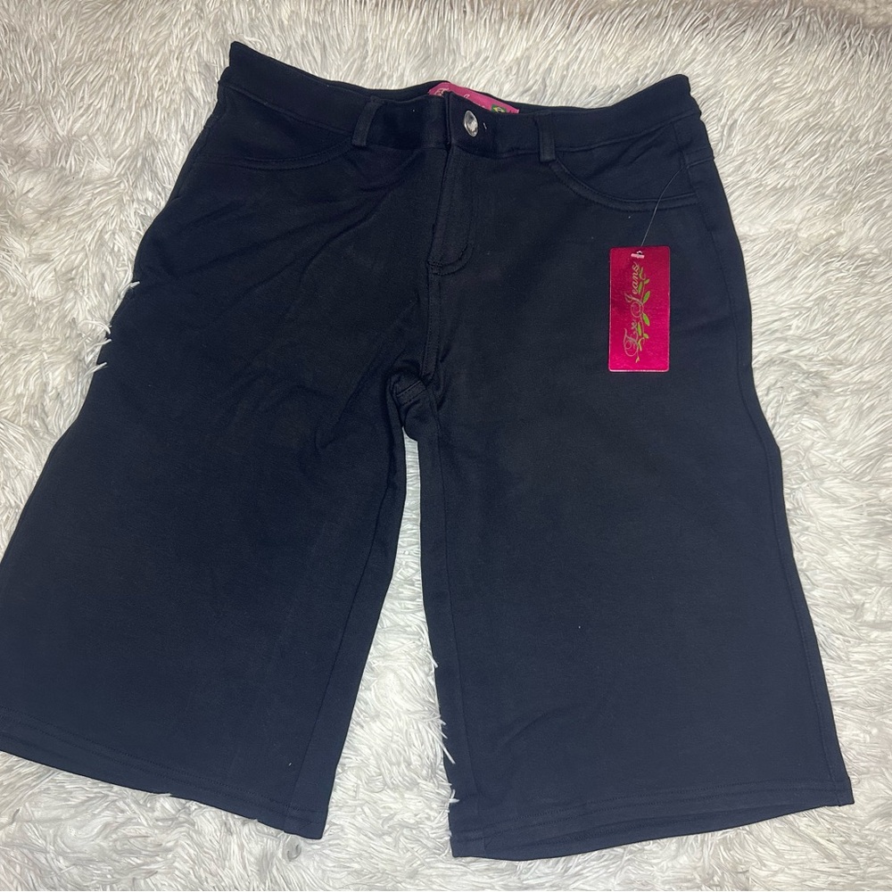 Black Bermuda Shorts with Classic Design